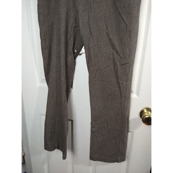 Lee Woman 10 Pant Trousers Brown Sinfully Soft Zip Button Slant Pockets - Picture 3 of 12